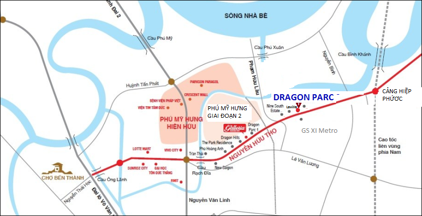 Bán hoác cho thuê Biệt thư Dragon  Parc , giá 20-30tr/m2. LH Huỳnh Thu 0905724972