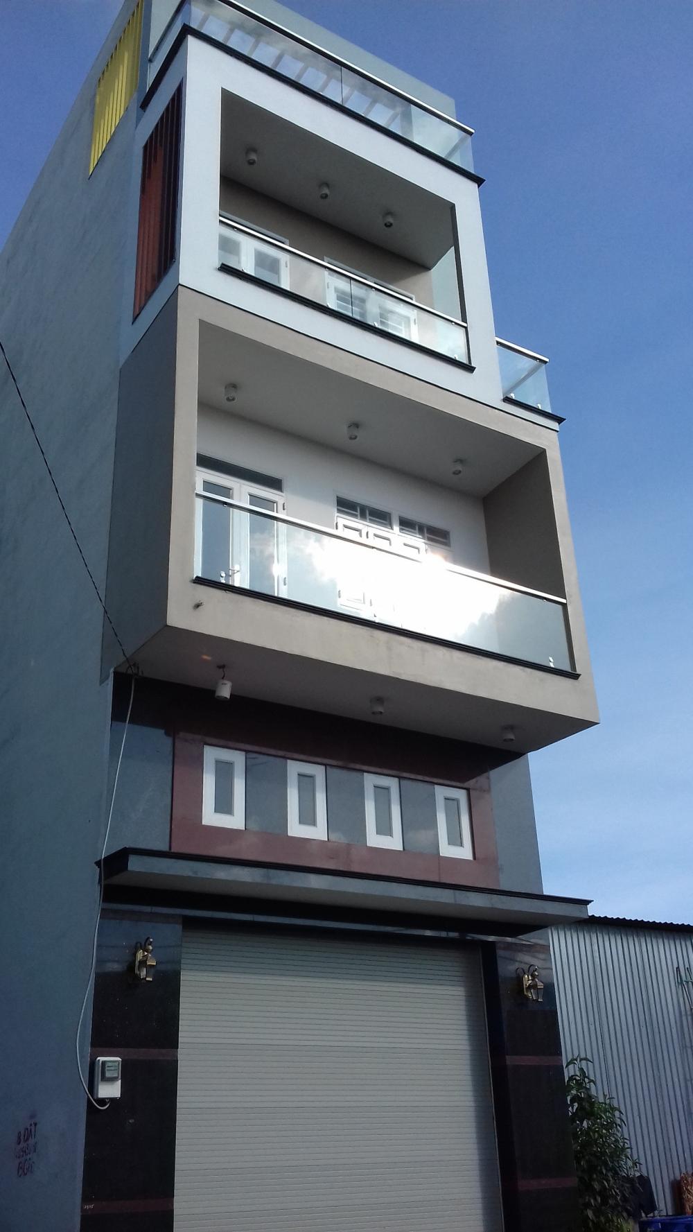Nhà mới 5m x 21m, 1 trệt, 2 lầu, hẻm Tây Thạnh, Tân Phú. Giá 13 tr/th
