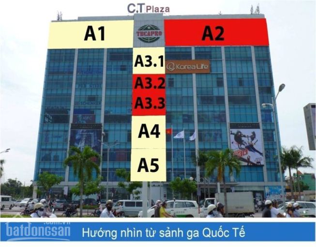 Cho thuê mặt bằng quảng cáo tại Tòa nhà Parkson đối diện Sân Bay Tân Sơn Nhất.