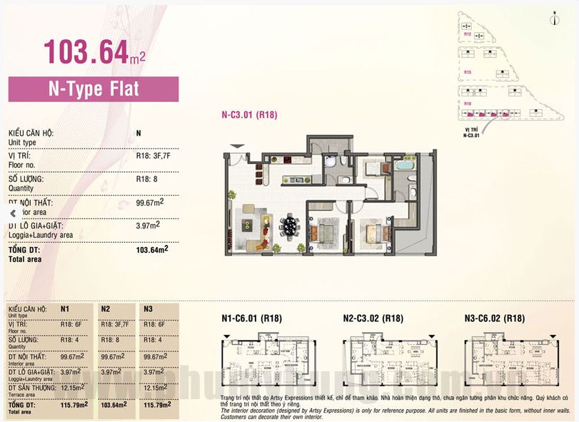 Cho thuê căn hộ Phú Mỹ Hưng 3PN, 115m2, full nội thất, giá 20tr/tháng. Gọi ngay 0931 777 200