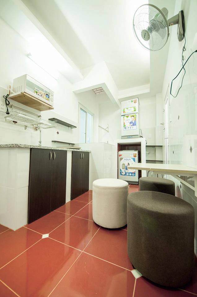 Căn hộ Studio Cao Cấp Tại Phạm Văn Hai, Full nội thất, Ngăn cách giữa bếp, Ban công, Sạch Sẽ- An Ninh