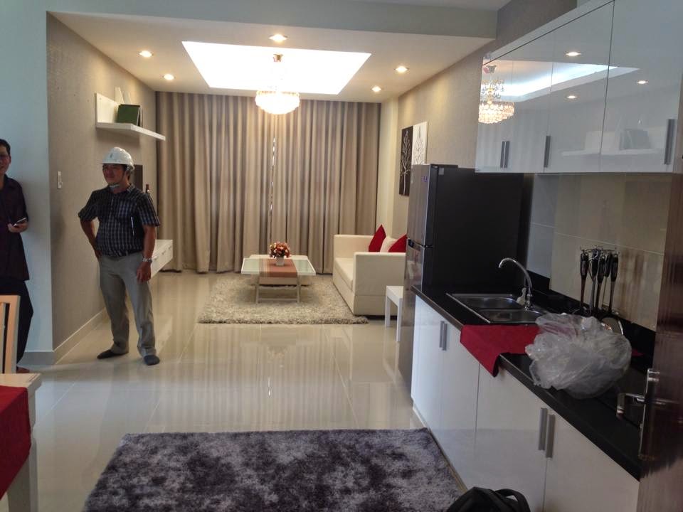 Cho thuê chung cư 8X Plus, 63m2, 2 phòng ngủ, 2 vệ sinh 6 tr/th