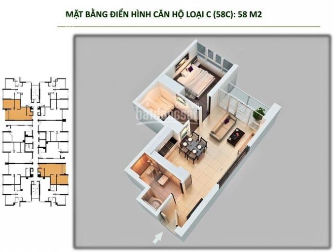 Cho thuê căn hộ cao cấp The Park Residence,62 m2 2PN có máy nước nóng giá 7 tr/th. LH:0948393635