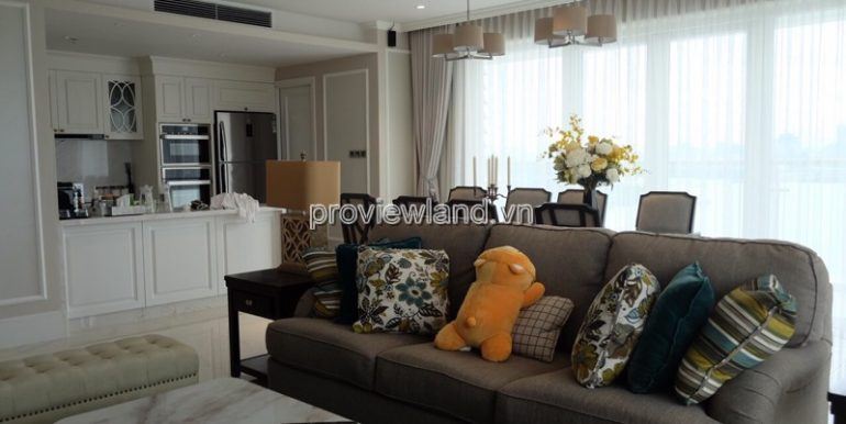 Cho thuê căn hộ Đảo Kim Cương, DT 80m2, 1 phòng ngủ, đầy đủ nội nhất