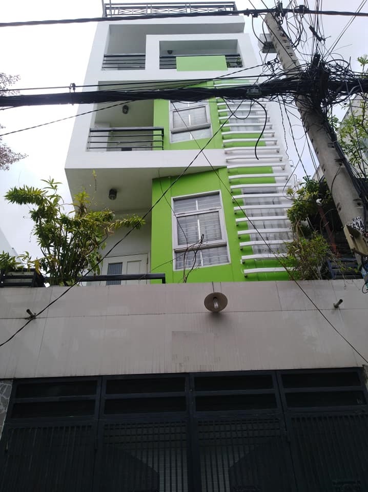 Nhà 3 lầu 6PN MT 12m, Lê Niệm, Q Tân Phú, 4.5x14m, giá 20tr/th