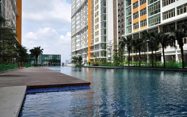 Cho thuê căn hộ The Vista, Q.2, 2PN, 3PN, view hồ bơi, giá 20 triệu