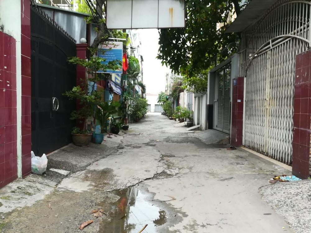 Nhà làm kho hẻm thông 5m Lũy Bán Bích, Q Tân Phú, 4.5x21m, giá 10tr/th