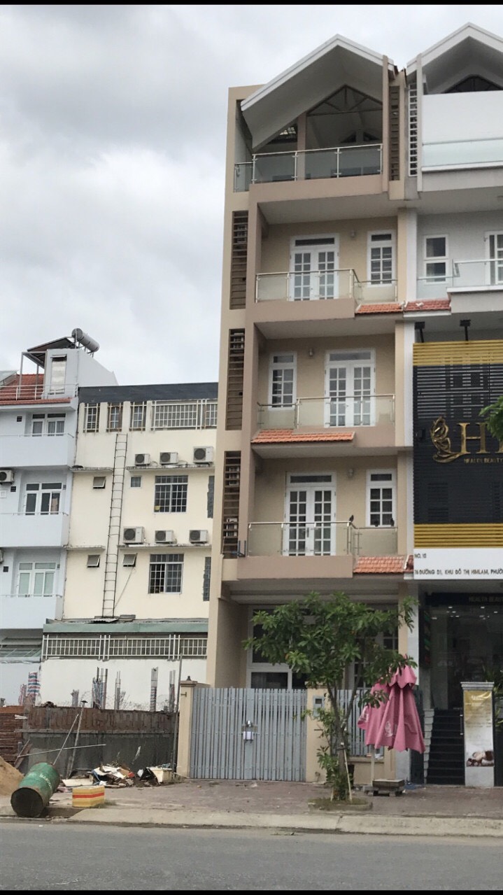 Cho thuê nhà phố lô L mặt tiền D1 khu Him Lam Kênh Tẻ Q7, dt 100m2, giá 65tr/tháng.