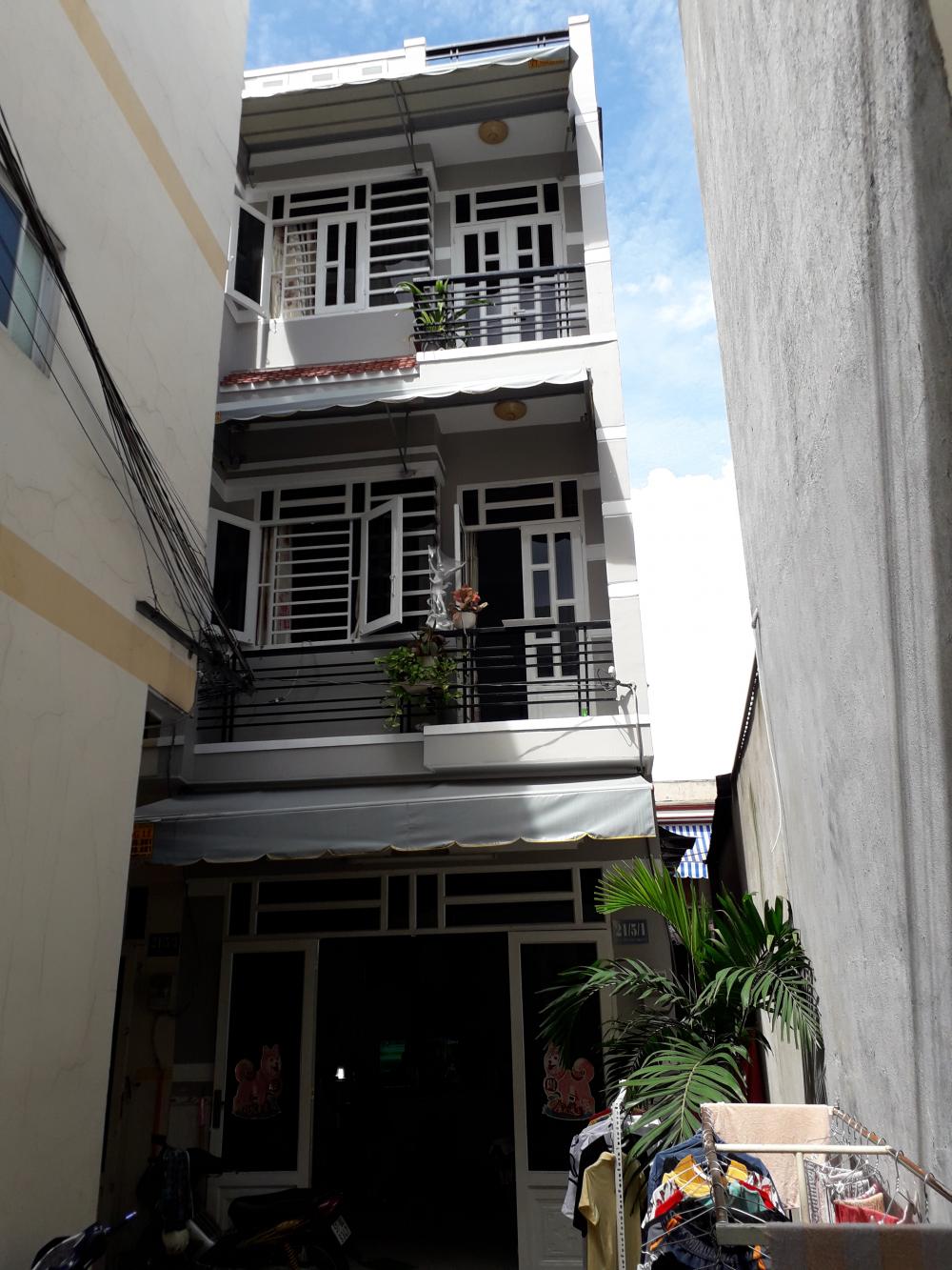 Nhà mới 4m x 10m, 3PN, hẻm Nguyễn Văn Quá, giá 5,5 tr/th