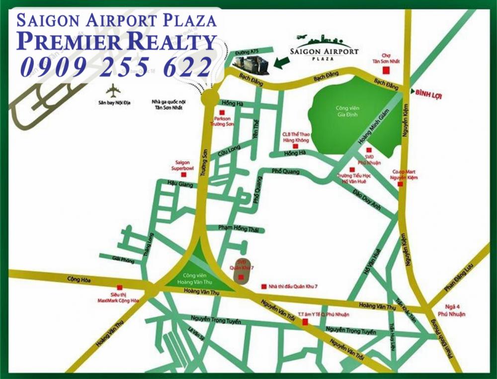 Hàng cực hiếm thuê ngay CH 3PN Saigon Airport Plaza chỉ với 22 tr/th, DT 126m2 hotline 0909 255 622