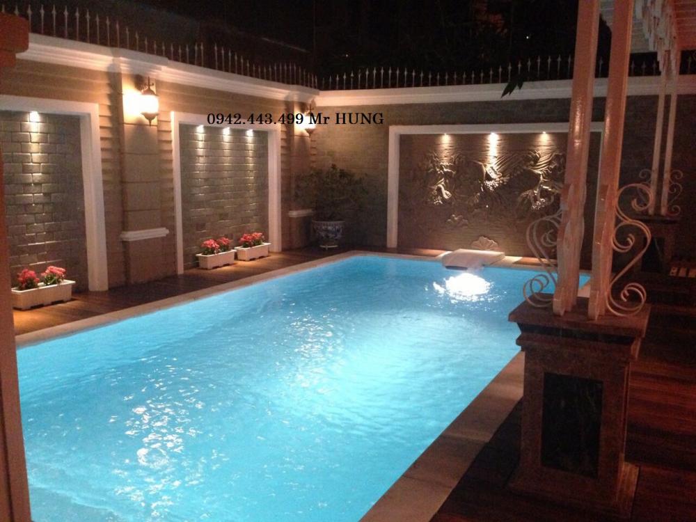 Cho thuê biệt thự Chateau đẳng cấp nhất Phú Mỹ Hưng có hồ bơi rộng - LH: 0942443499