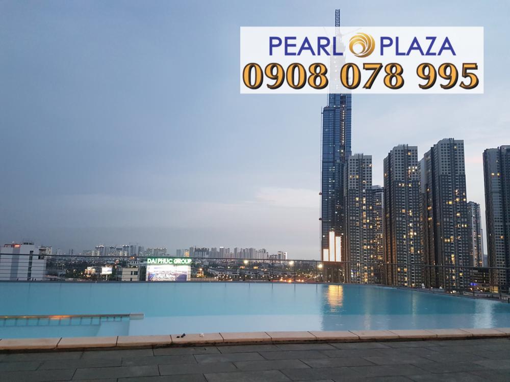 PKD cho thuê CH 2PN view sông Sài Gòn tại Pearl Plaza, nội thất Châu Âu, hotline PKD CĐT 0908078995