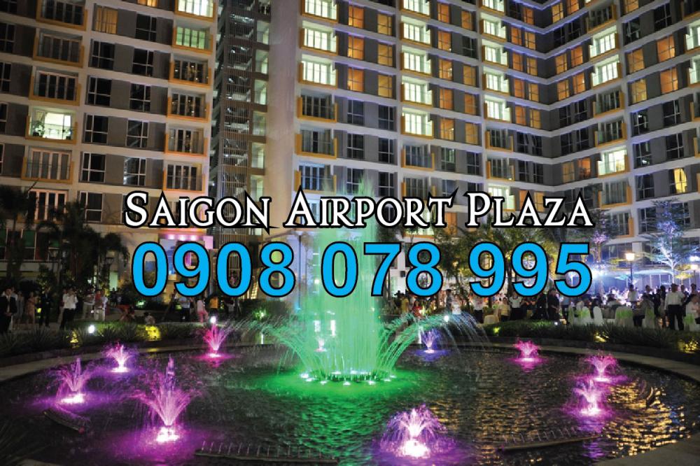 Cho thuê CHCC 1PN, view đẹp, full nội thất tại Sài Gòn Airport Plaza, giá cực tốt. LH 0908 078 995