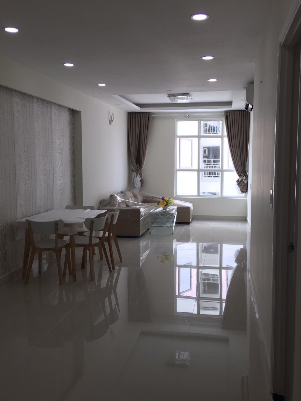 cho thuê căn hộ Hoàng Anh Thanh Bình Q.7 dt 73m2 có 2PN đầy đủ nội thất giá 13 triệu/ tháng