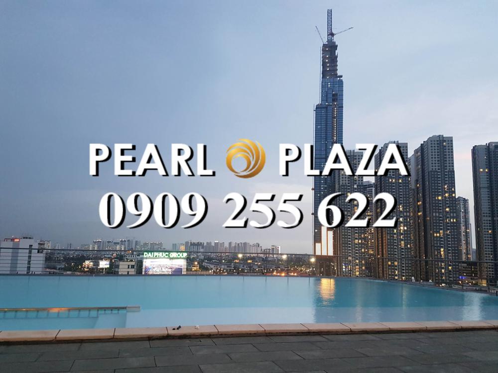 Cho thuê căn hộ 3PN giá tốt tại Pearl Plaza, dt 123m2, ban công view đẹp. Hotline PKD 0909 255 622