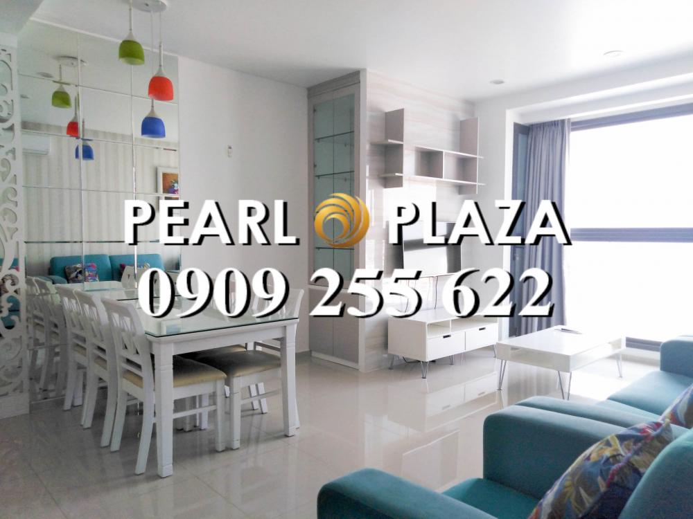Cho thuê căn hộ 2PN giá tốt tại Pearl Plaza, nội thất Châu Âu. Hotline PKD CĐT 0909 255 622