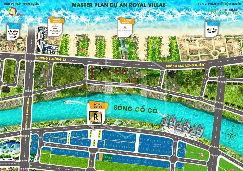 Đất nền biệt thự ven sông Cổ Cò dự án Royal Villas LH Mr Phước 0938.976.505