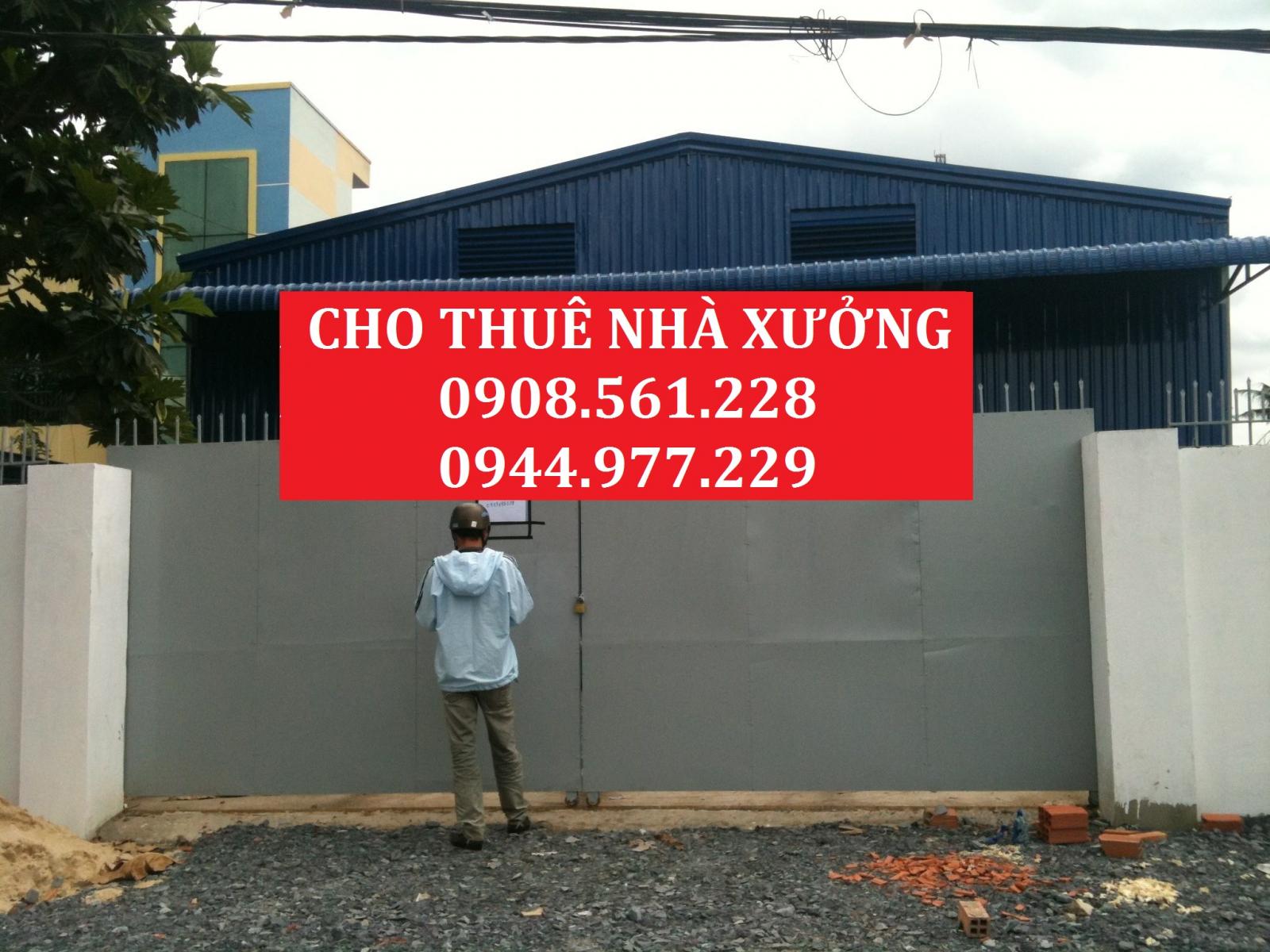Cho thuê nhà xưởng nằm trên đường Hà Huy Giáp - Quận 12. Dt: 450m2 giá 14tr/tháng. LH: 0944.977.229