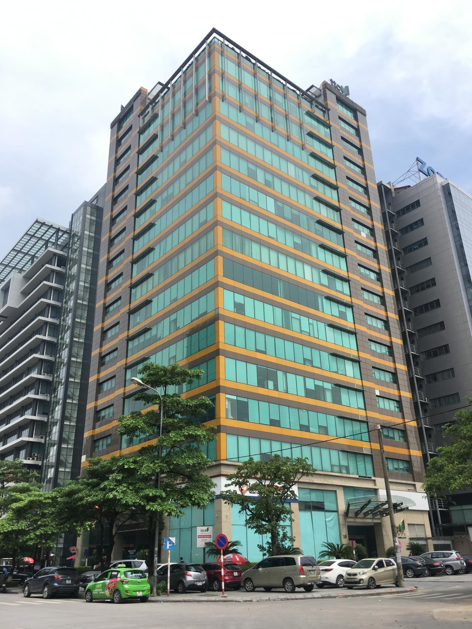 Cho thuê văn phòng tầng 13 tòa TTC Tower, DT 75m2, phố Duy Tân, quận Cầu Giấy