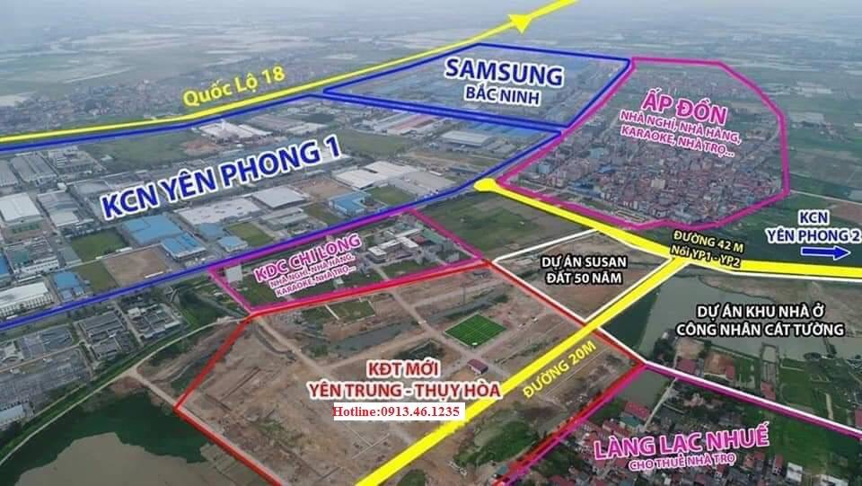 Đất nền KĐT ngay Samsung Bắc Ninh, chỉ từ 11 triệu/m2 sổ đỏ lâu dài.