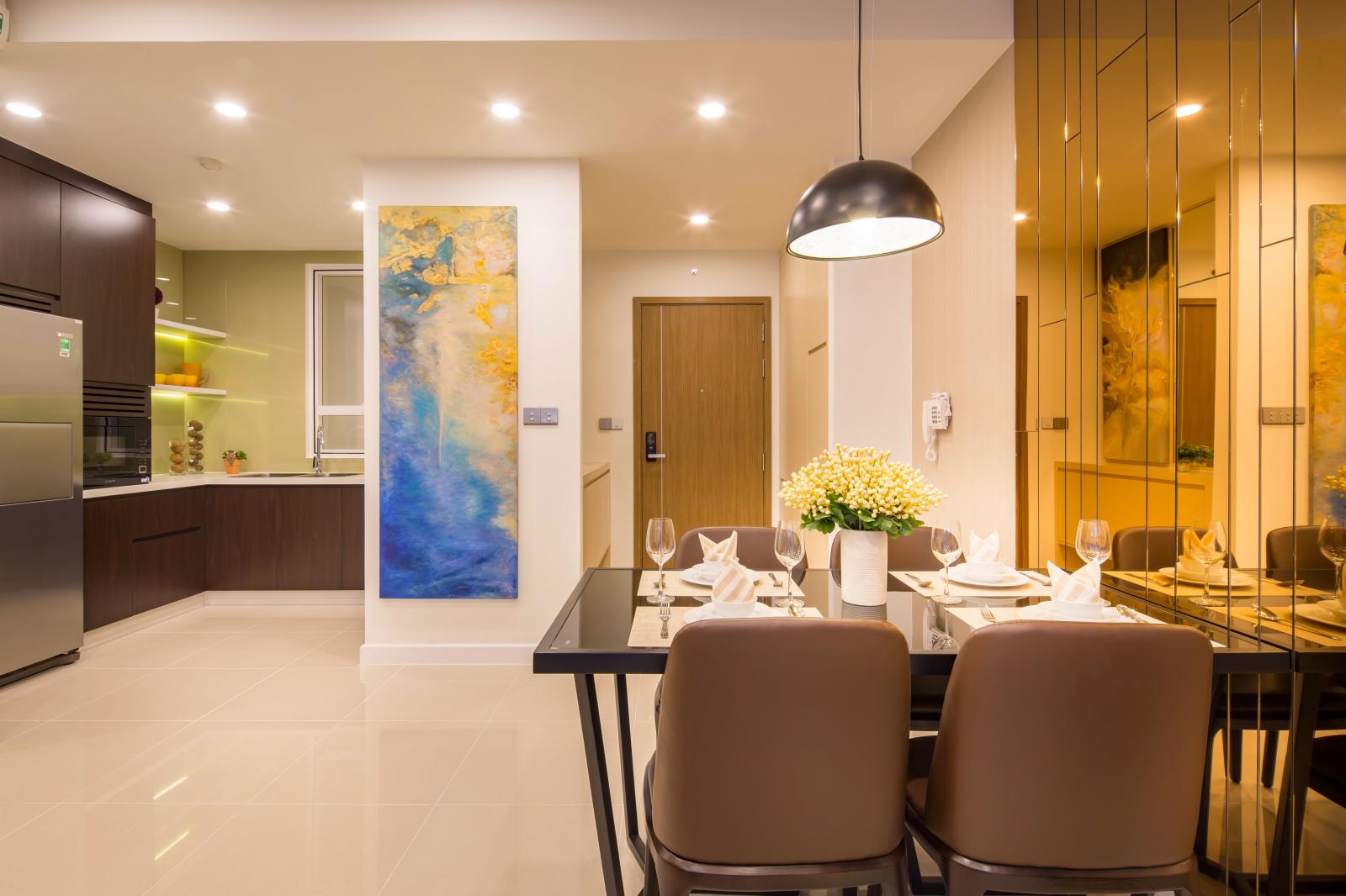 Cho thuê căn hộ Topaz Home, full nội thất, 53m2, 2PN, 1Wc, giá: 7.5tr/tháng. 