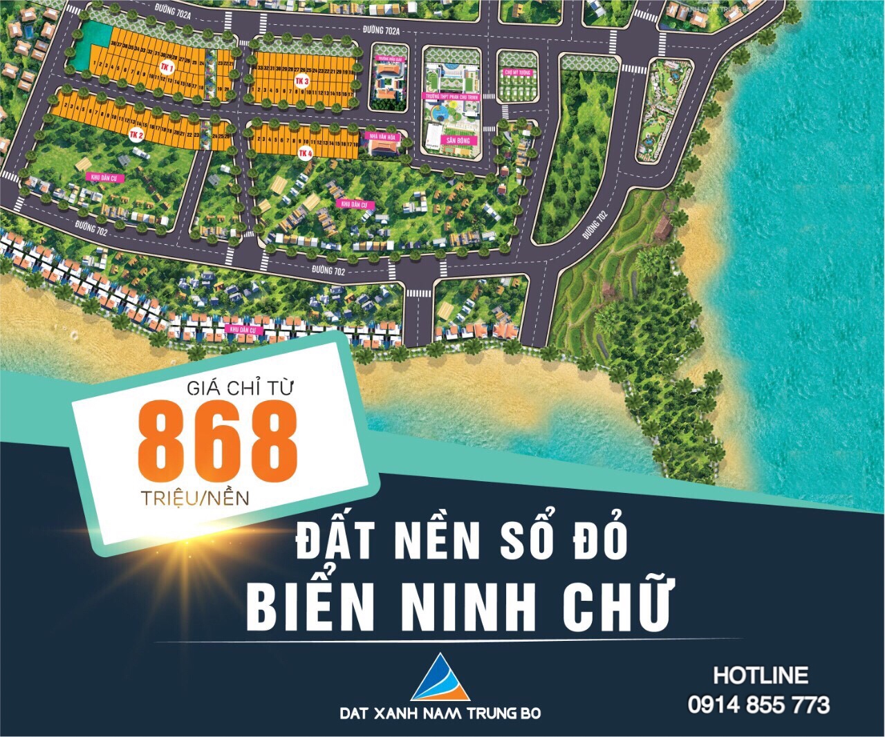 Cơn sốt đất nền tại Ninh Thuận 2019, nhanh tay chọn lô đẹp nhất dự án sắp mở bán Ninh Chữ Sea Gate