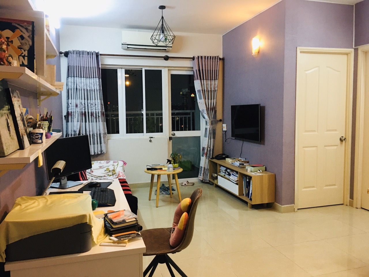 Cần cho thuê gấp căn hộ 155 Nguyễn Chí Thanh Quận 5,  Dt : 70 m2, 2PN, Tầng cao, LH : Nguyên 0775788725