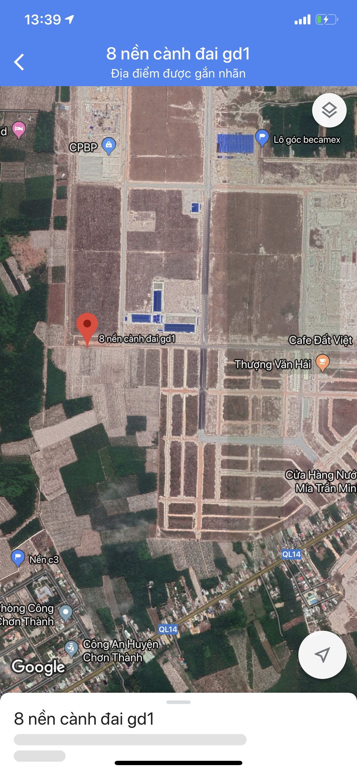 Cần bán lô đất đói diện KCN Becamex Bình Phước, đã có sổ hồng, giá rẻ.