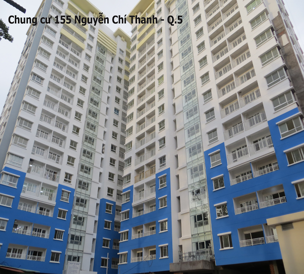 Cho thuê căn hộ 155 Nguyễn Chí Thanh Q5.60m,2pb,đầy đủ nội thất,giá 12tr/th Lh 0932204185