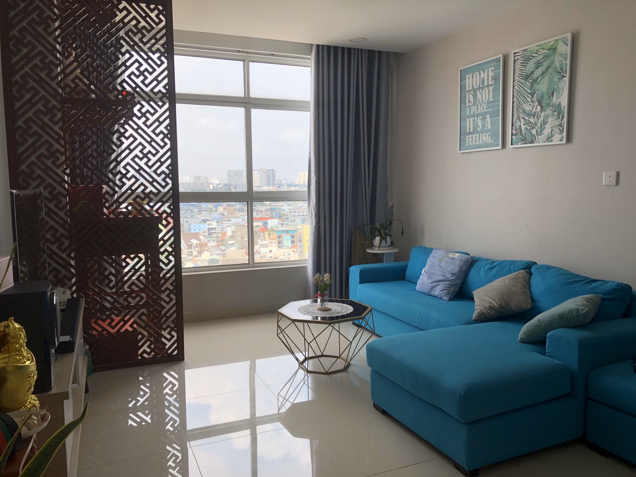 Cho thuê căn hộ Đại Thành quận Tân Phú, DT 80m2 có 2PN, Full nội thất đẹp Giá rẻ LH: 0372972566v