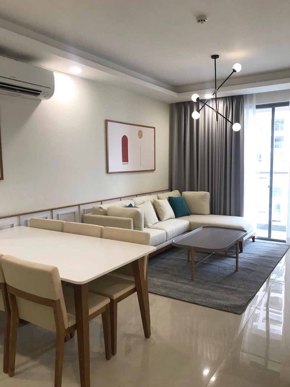 Cho thuê căn hộ chung cư Satra Eximland, Phú Nhuận, 3 phòng ngủ, nội thất cao cấp giá 22 triệu/tháng