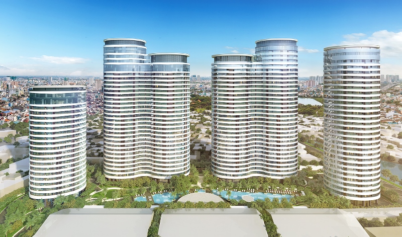Cho thuê căn hộ 136m2, 3PN, view Landmark 81 thoáng mát tại City Garden