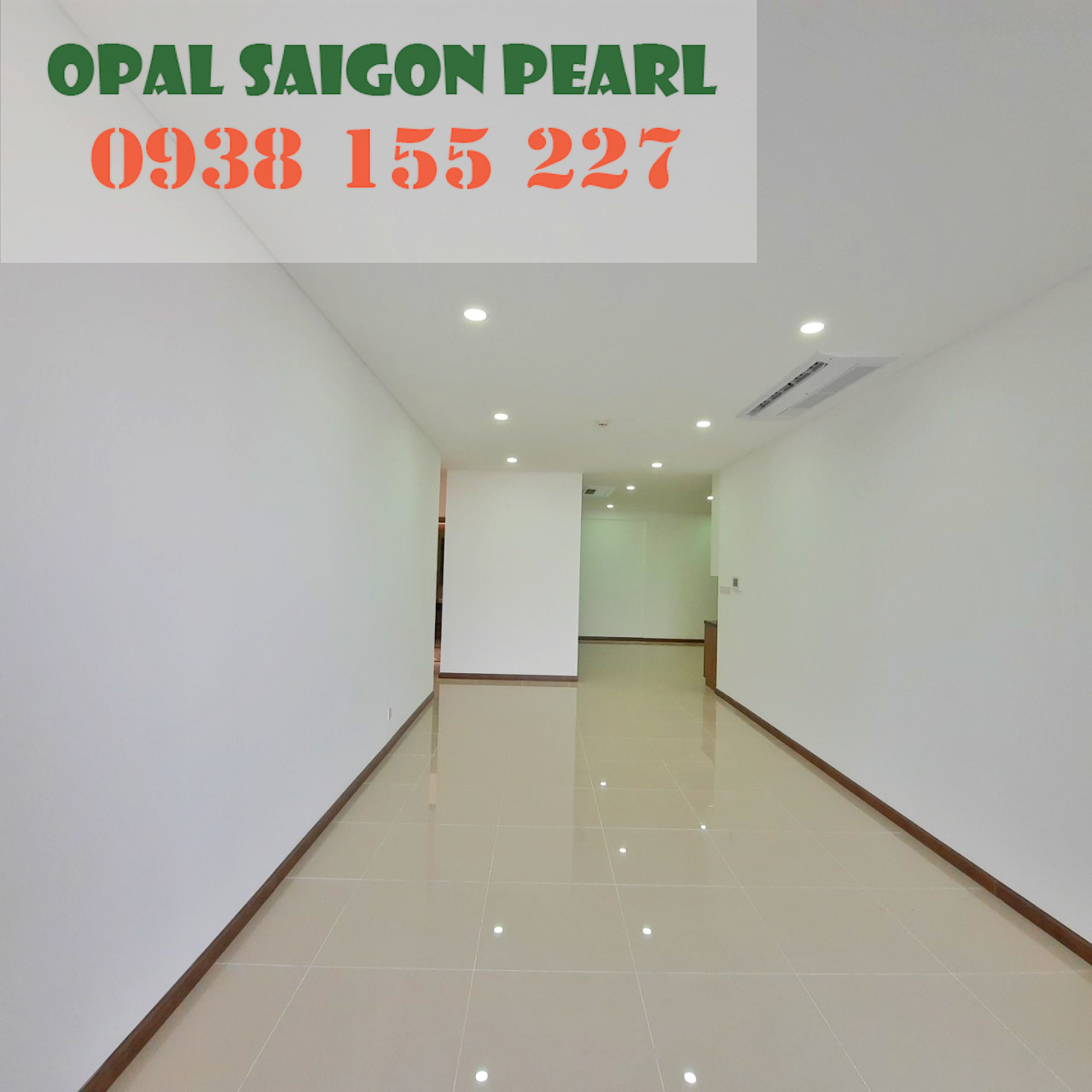 Opal Tower - Saigon Pearl_Căn hộ 3PN - 135m2 cho thuê nội thất cơ bản