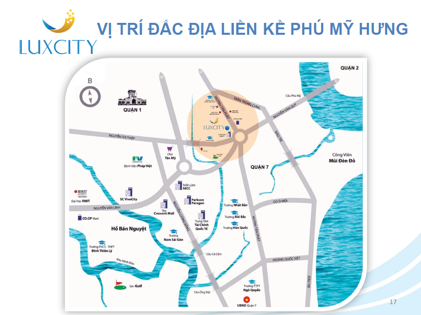 Văn phòng Luxcity Huỳnh Tấn Phát diện tích từ 33 đến 121m2. LH: 0909448284 Hiền