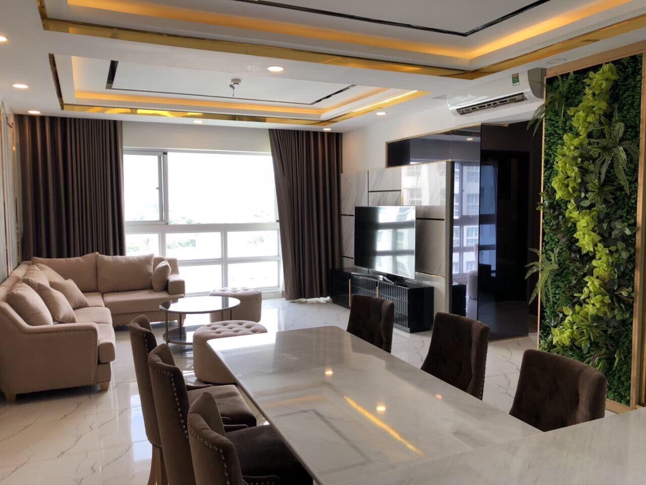 Cho thuê gấp CHCC Nam Phúc 3PN, view CV yên tĩnh nội thất mới decor giá 26tr/tháng. LH 0917300798