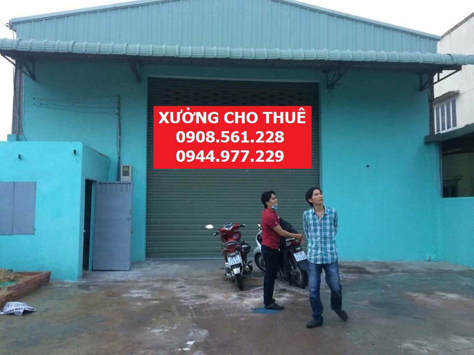 Cho thuê nhà xưởng mơi xây dựng DT 300m2, giá 14tr/th, P. Thạnh Lộc, Quận 12. LH 0937.388.709