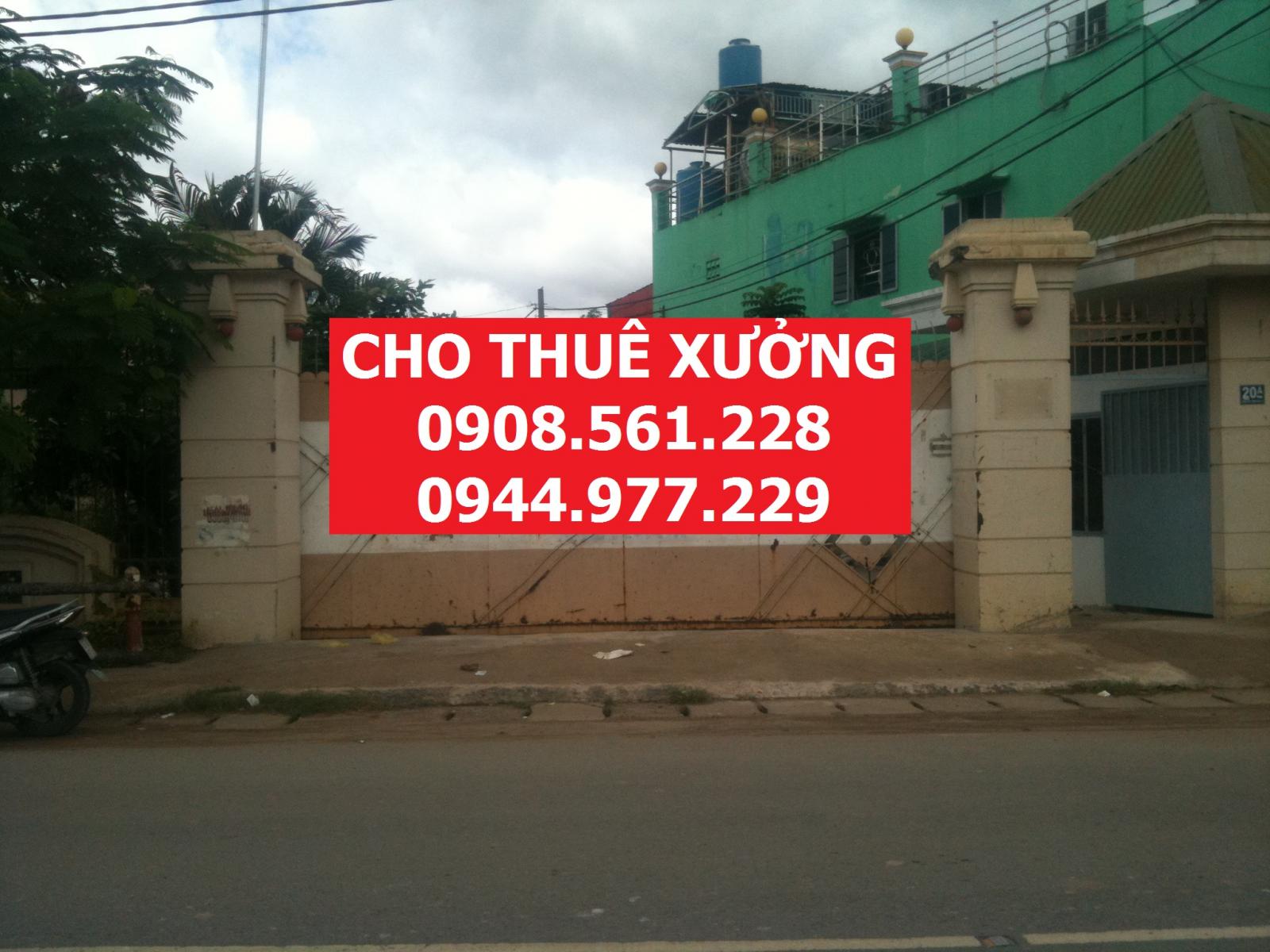 Cho thuê nhà xưởng DT: 9000m2 đường Phan Văn Hớn - Quận 12. LH 0944.977.229