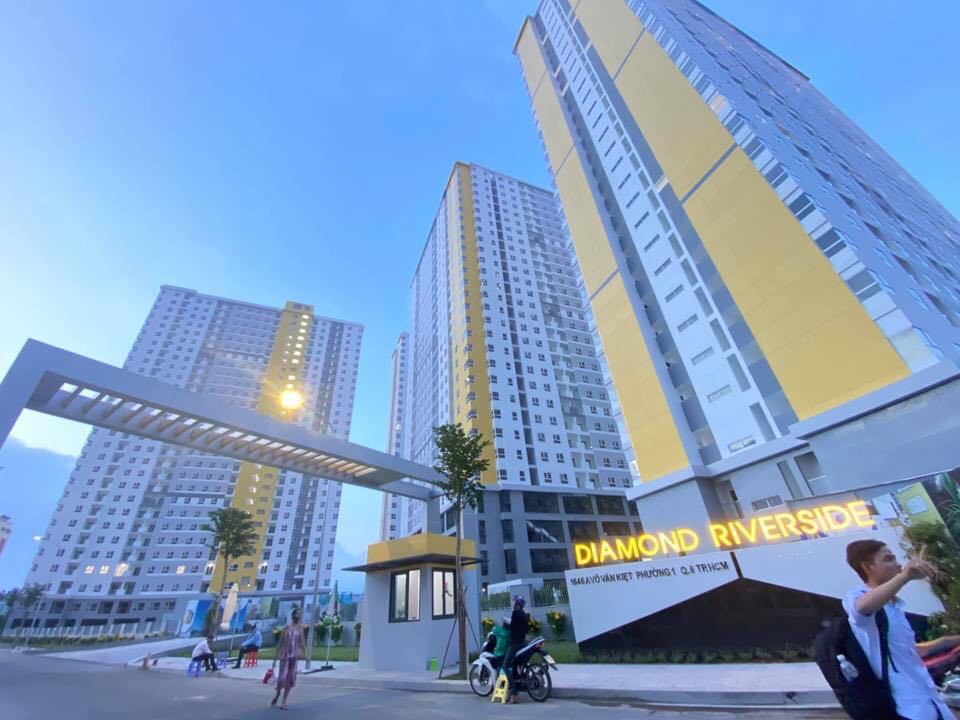 Cho thuê căn hộ chung cư tại Dự án Diamond Riverside, Quận 8, Hồ Chí Minh diện tích 72m2 giá 6.5 Triệu/tháng