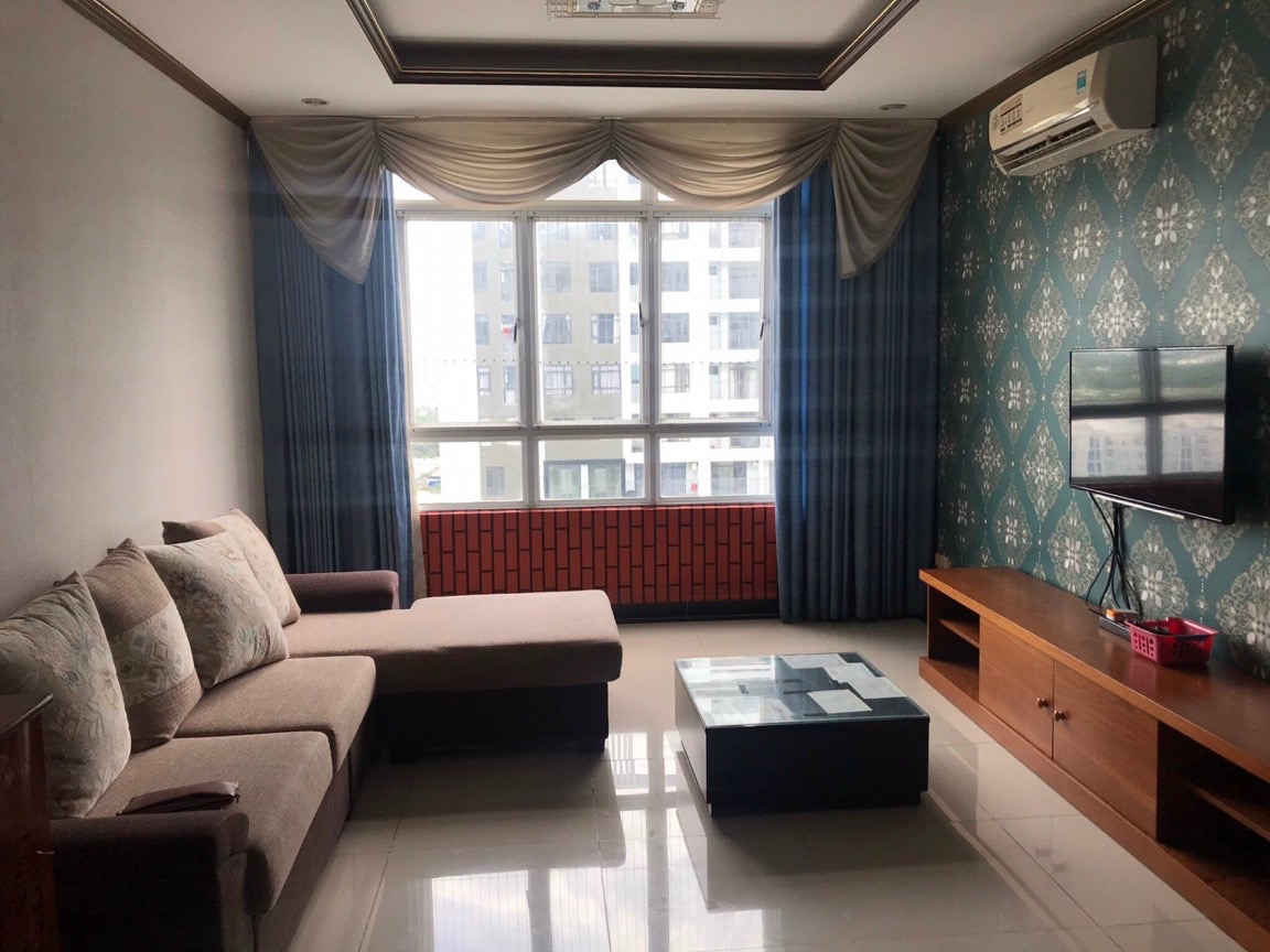 Trang bị nội thất đầy đủ nên cần cho thuê căn hộ Giai Việt q8 115m2 với 2 phòng ngủ giá 11 triệu