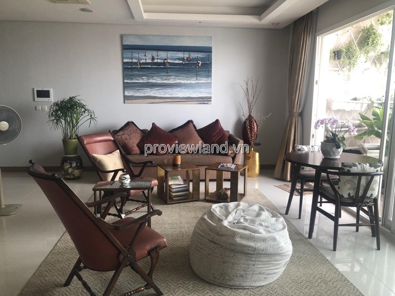 Cho thuê căn hộ 3PN, 145m2 nội thất cao cấp, ban cộng rộng tại Xi Riverview