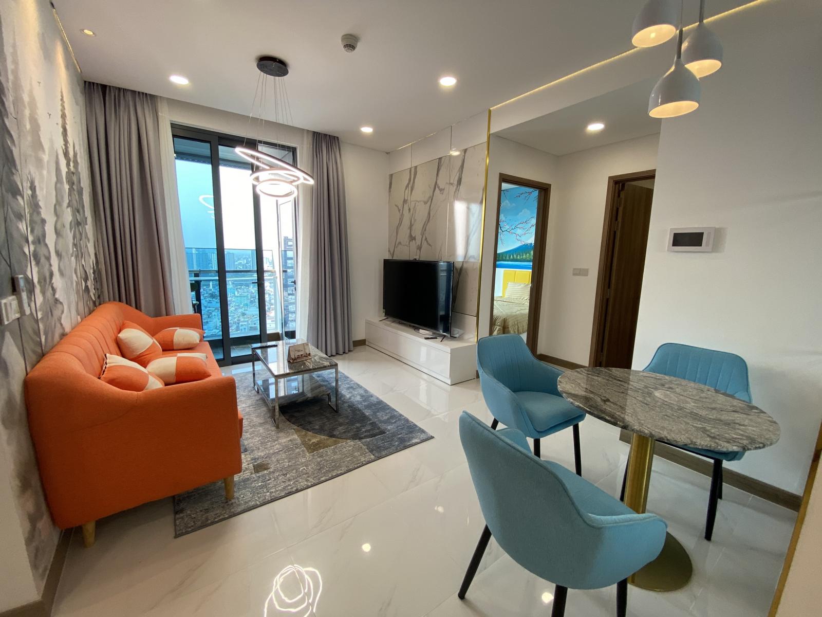 Cần cho thuê nhanh căn hộ 1PN nội thất đẹp tại Sunwah Pearl