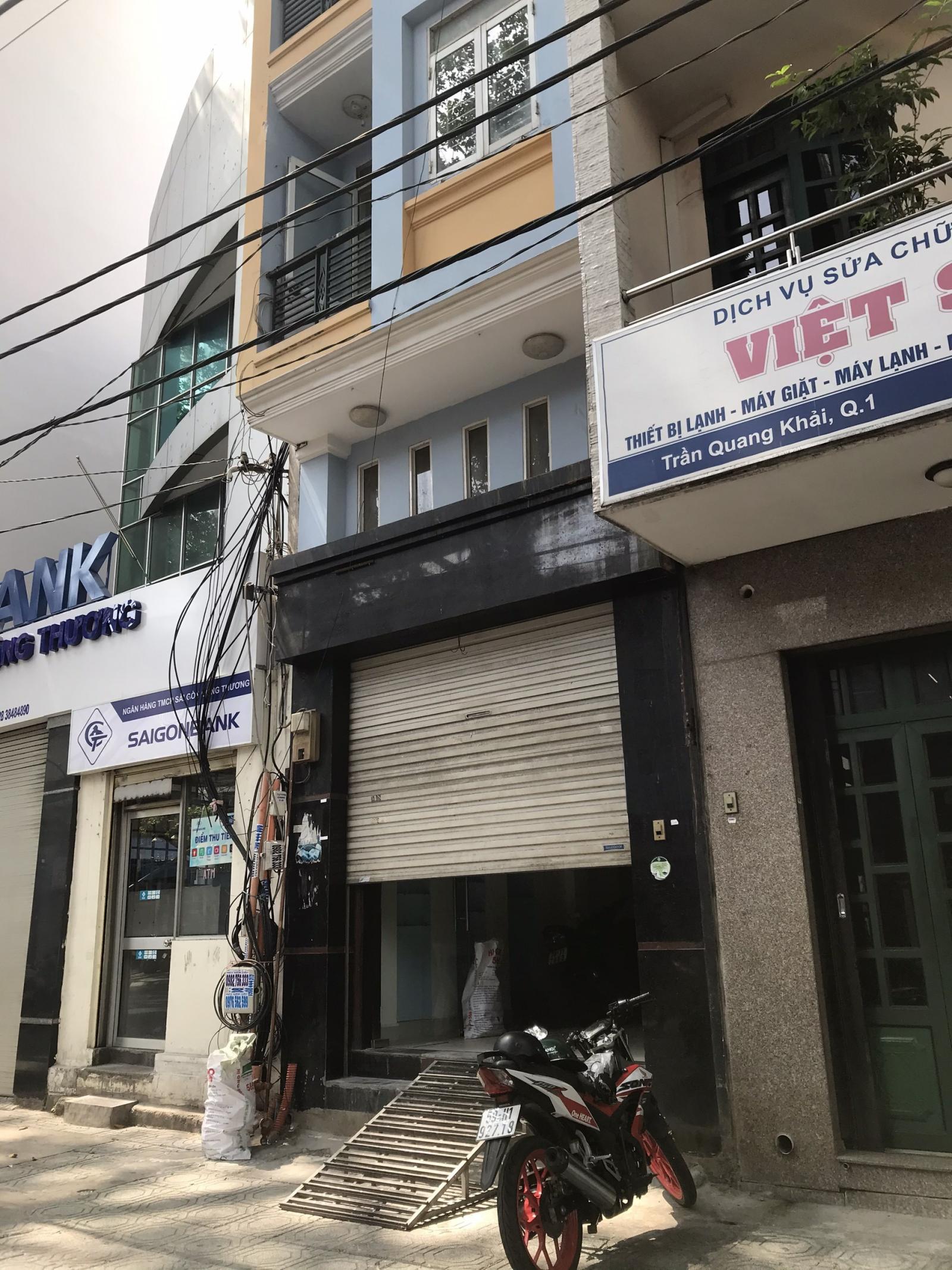 Cho thuê nhà làm văn phòng, spa mặt tiền Trần Quang Khải, P. Tân Định, Quận 1