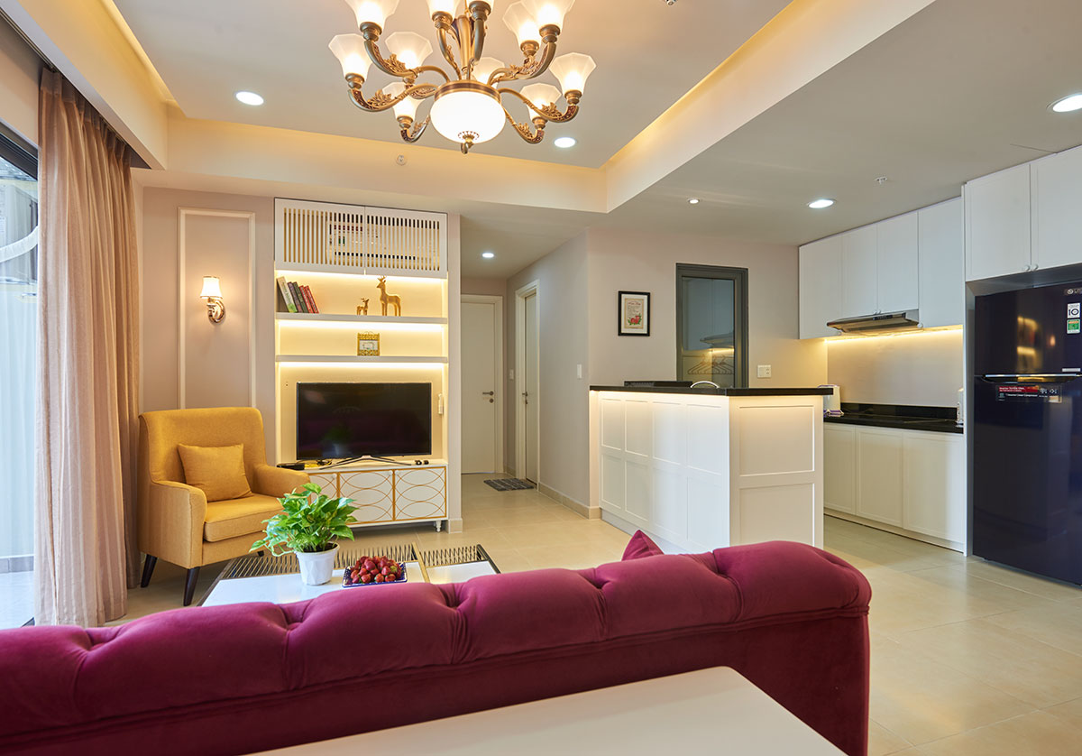 Cho thuê căn hộ Sài Gòn South Residences Phú Mỹ Hưng, Nhà Bè, view đẹp giá 17tr/th.LH 0914241221