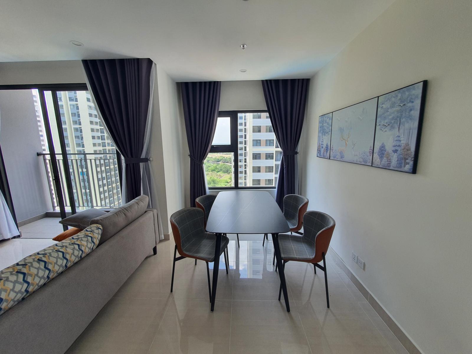(Hot) cho thuê 2 căn góc 2PN 2WC, full nội thất, Vinhomes Quận 9, giảm 3 triệu
