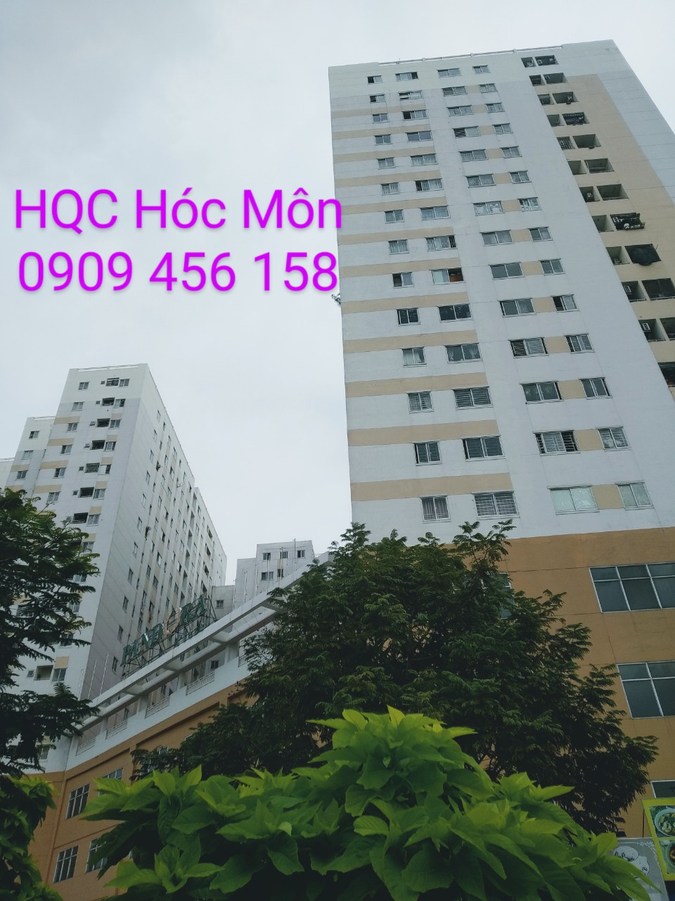 Thông tin 6 căn hộ cho thuê có 2PN tại CC HQC Hóc Môn giá từ 4 tr/tháng cọc 1 tháng LH 0909.456.158