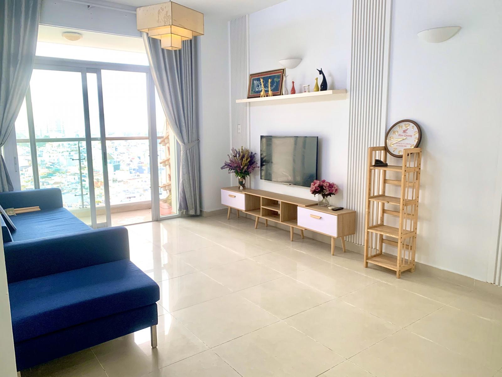 Cho thuê căn hộ Satra Eximland Quận Phú Nhuận- 2 phòng ngủ giá 14 triệu - 0908879243 Tuấn