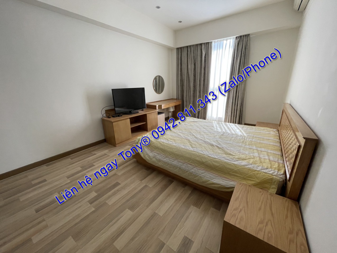 Thuê căn hộ 2 phòng ngủ tầng cao full tiện nghi Sài Gòn Aiprort PLaza chỉ 15 Triệu Tel 0942.811.343 Tony (Zalo/Phone) đi xem