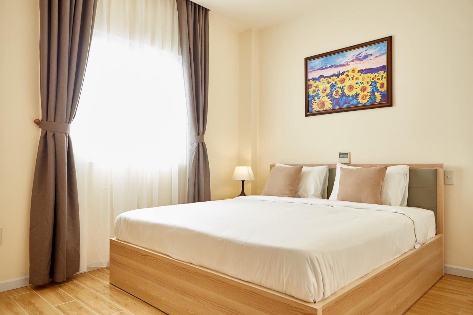 Cho thuê căn hộ dịch vụ 1 phòng ngủ riêng biệt 50m2 tiện nghi y hình MT Đồng Nai 12 Triệu Tel 0942.811.343 Tony (Zalo/Phone)