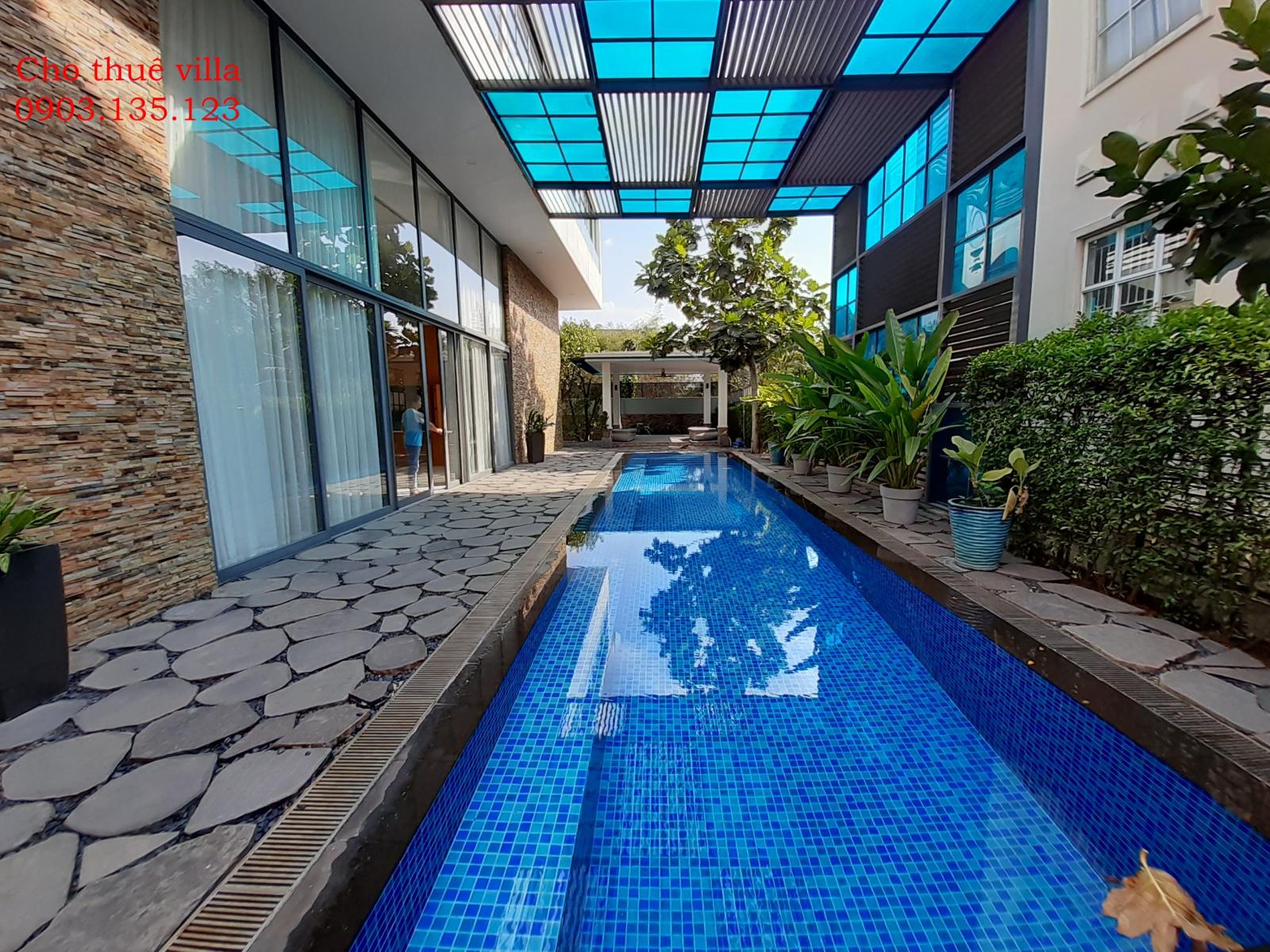 Villa 600m2 sân vườn hồ bơi trệt 1 lầu Thảo Điền