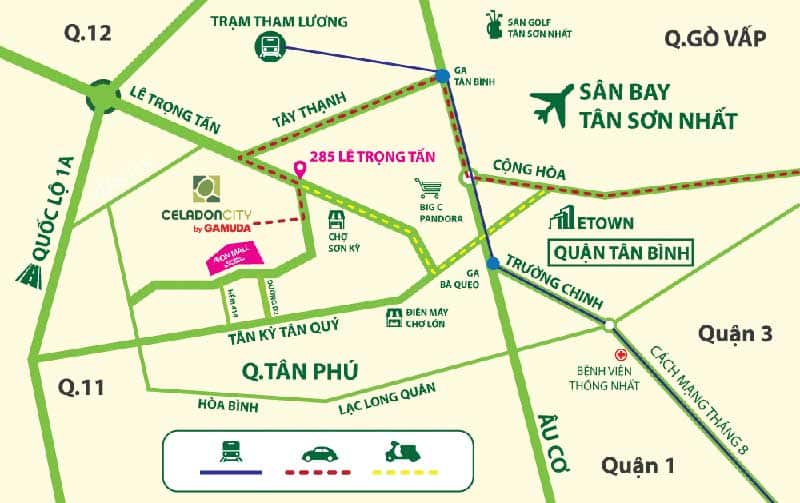 Cần cho thuê căn chung cư Celadon Aeon, 36 Bờ Bao Tân Thắng, phường sơn kỳ tân phú. 2pn. 6tr.th